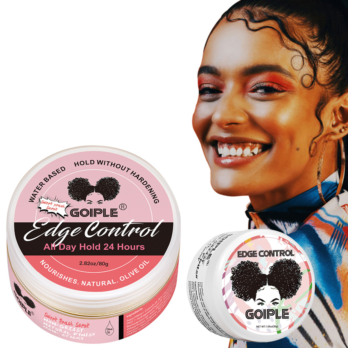 Hair Care Olive Oil - GOIPLE Doğal Meyve Kokulu Kenar Kontrolü