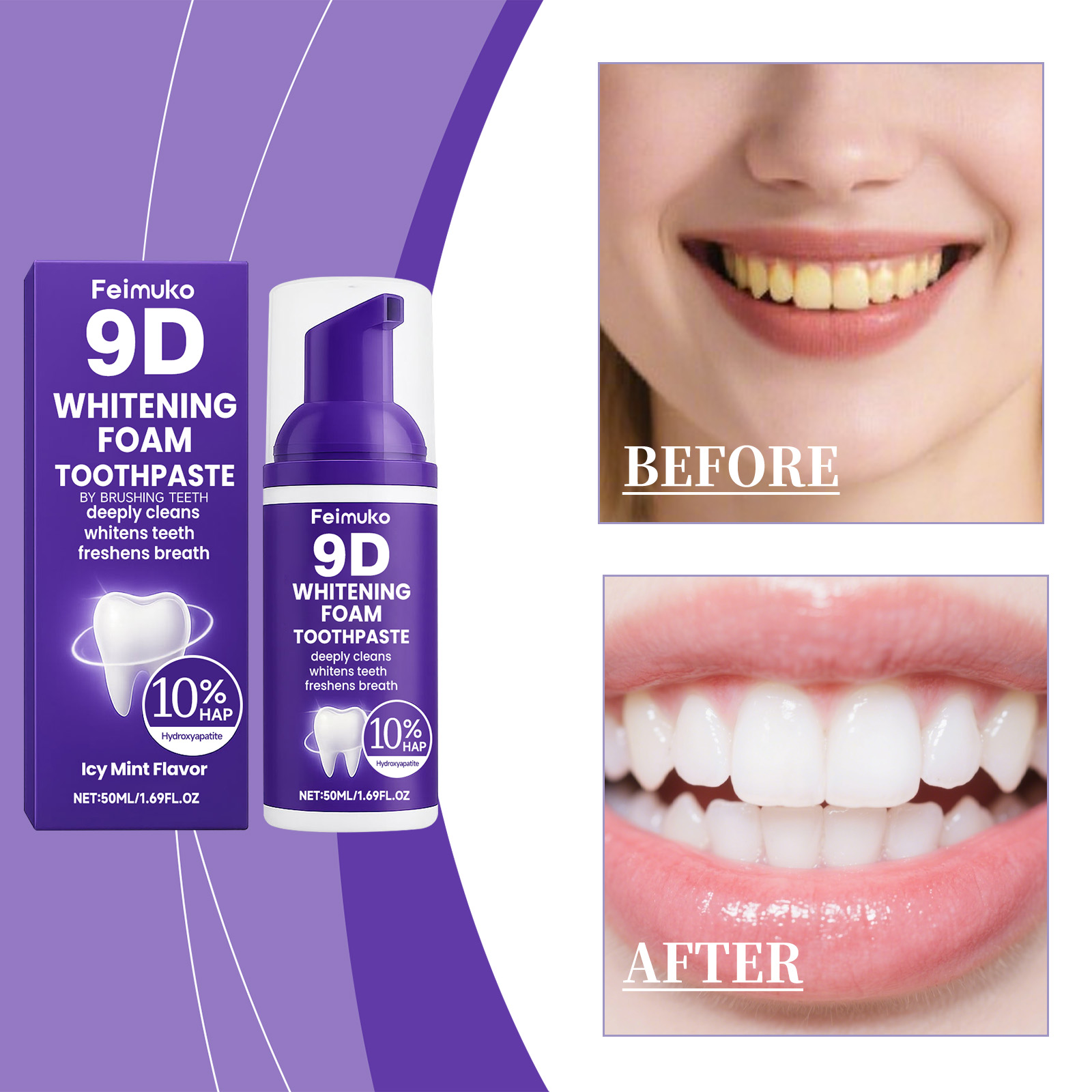 9D Mor Diş Köpüğü BEYAZLATICI  - Purple Toning Shampoo incelemesi ve fiyatı