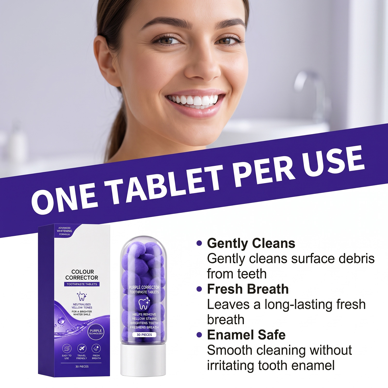 Mor Diş Temizleme Tabletleri.  - Purple Toning Shampoo incelemesi ve fiyatı